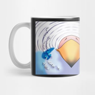 Light Blue Budgie Mask Mug